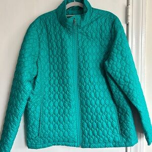 Lands' End Women's Turquoise Quilted Jacket
